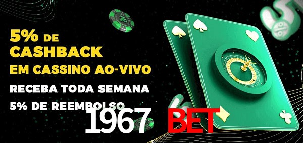 Promoções do cassino ao Vivo 1967 bet